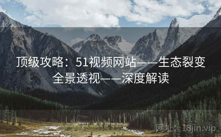 顶级攻略：51视频网站——生态裂变全景透视——深度解读  第2张