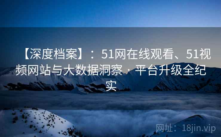 【深度档案】：51网在线观看、51视频网站与大数据洞察 · 平台升级全纪实  第2张