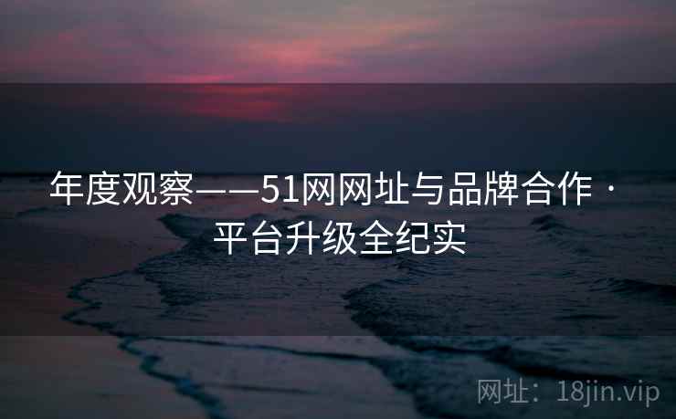 年度观察——51网网址与品牌合作 · 平台升级全纪实  第1张
