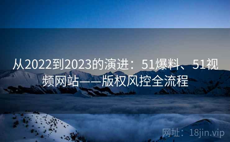从2022到2023的演进：51爆料、51视频网站——版权风控全流程  第2张